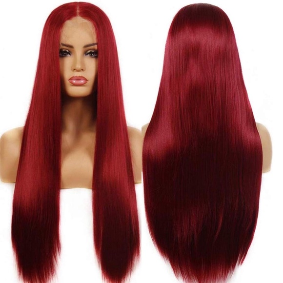 ♥️JEZZE RED 24” STRAIGHT LACE FRONT - Picture 2 of 5